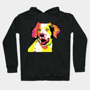 Brittany Pop Art - Dog Lover Gifts Hoodie